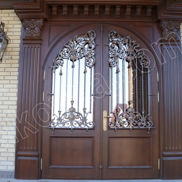 Wrought iron door panel