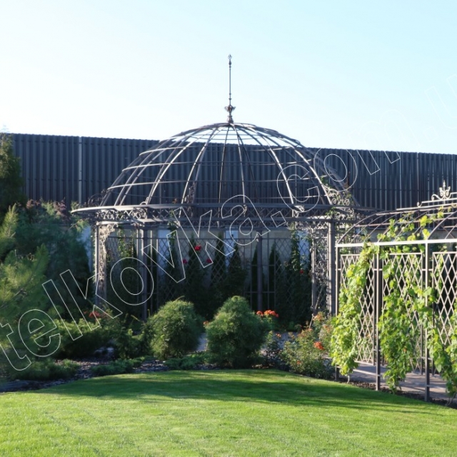 Wrought iron gazebo
