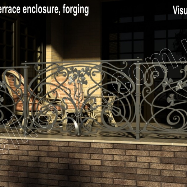 Visualization of a forged fence