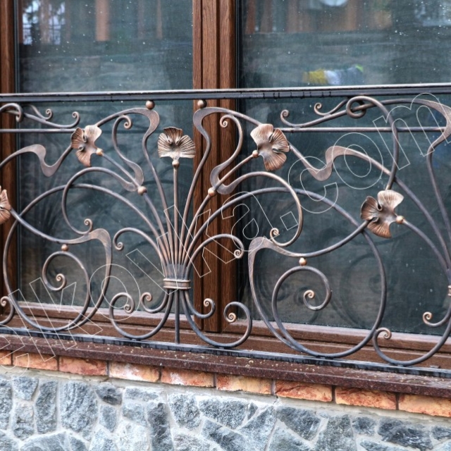 Forged French balcony
