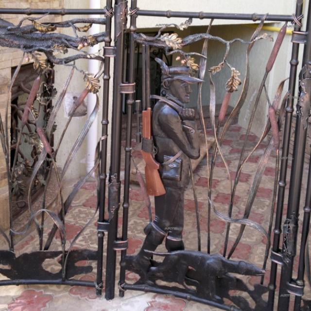 Wrought iron aviary