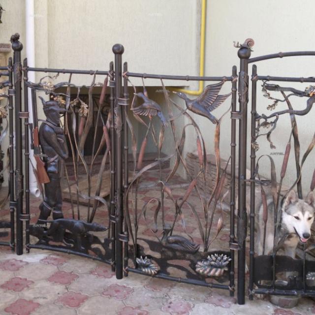 Wrought iron aviary