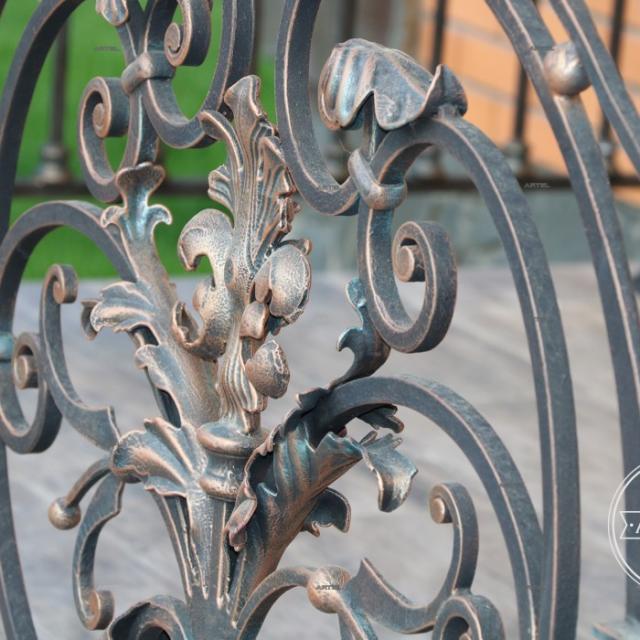 Wrought iron fence