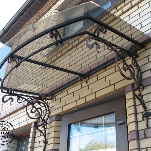 Wrought iron canopy