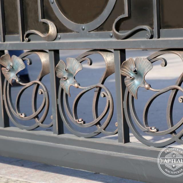 Wrought iron gates, fragment