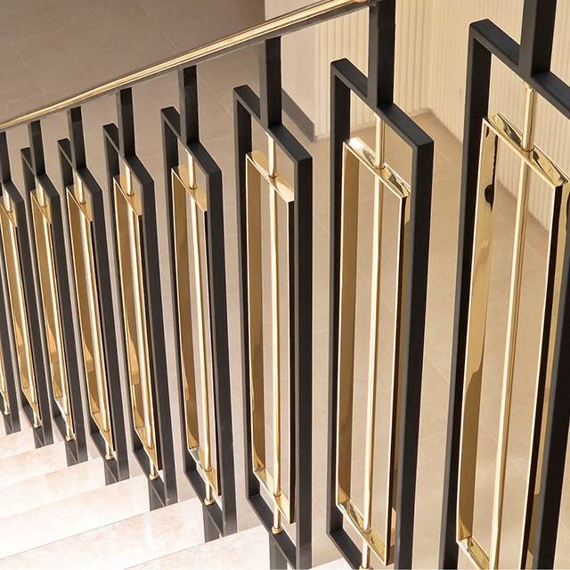 Modern railings to the second floor